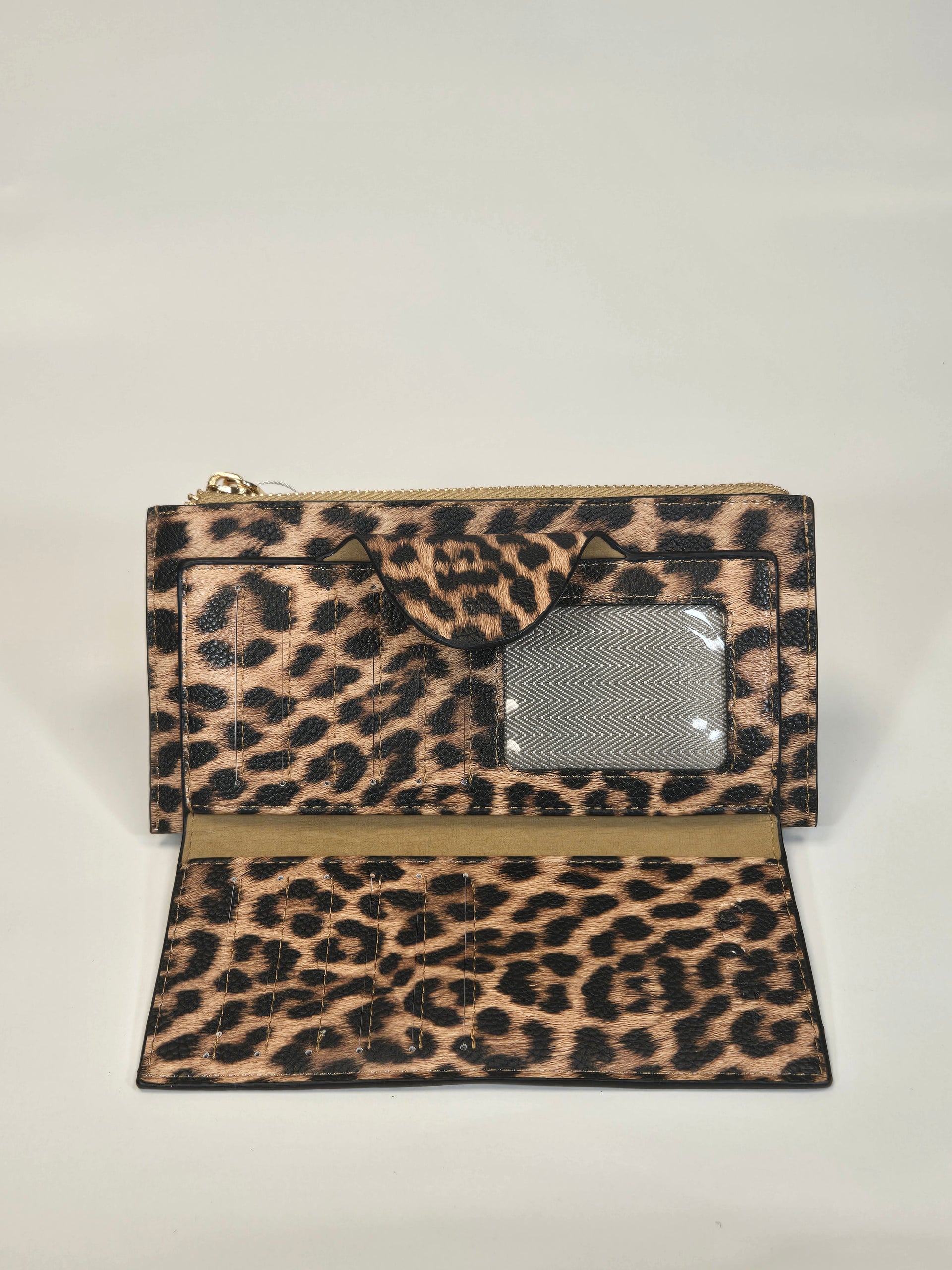 Kyla Leopard Wallet Md Jen & Co WL0004RF