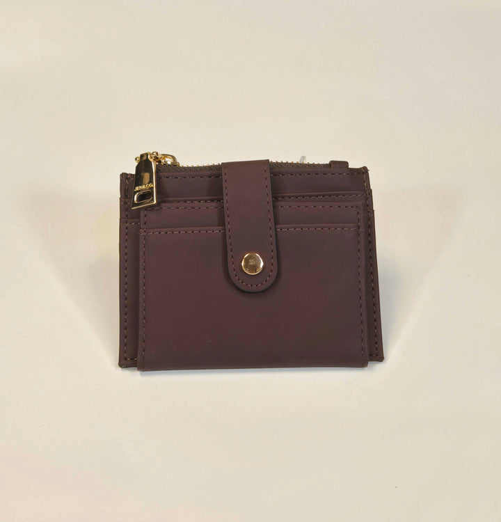 Sam Matte Dark Plum Wallet Jen & Co WL1904 DK.PL