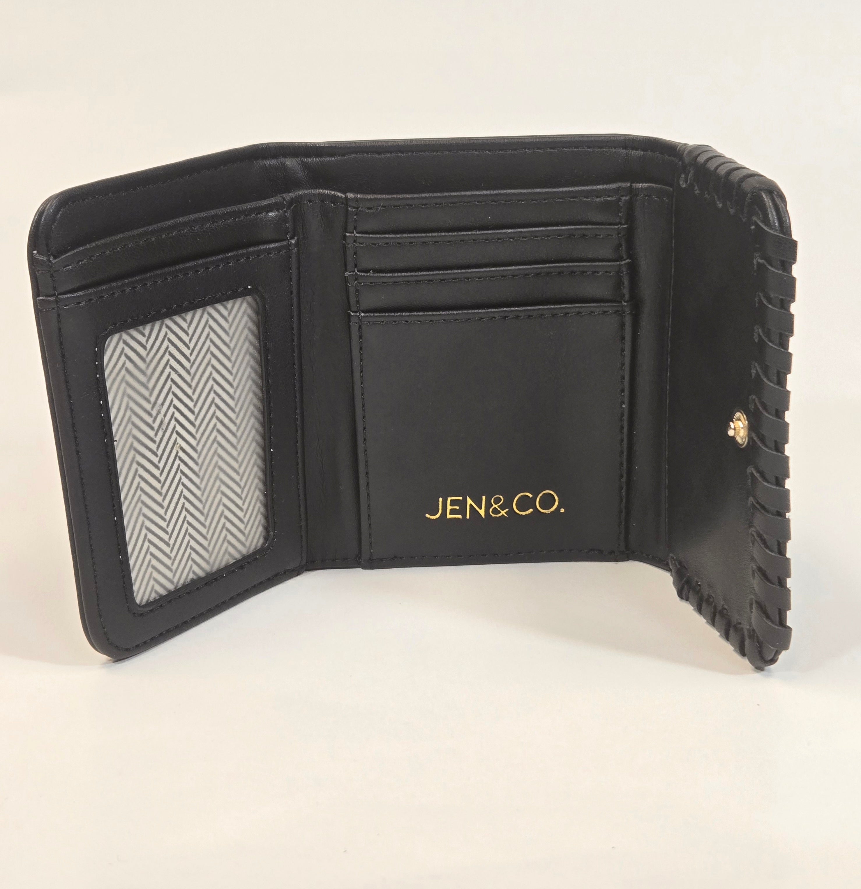 Logan Wallet Black BK Jen & Co WL2352