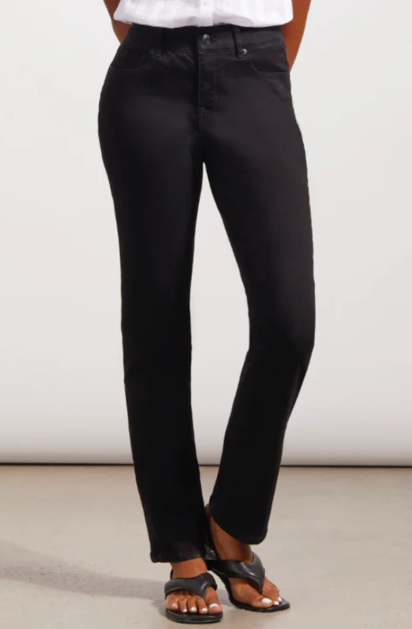 Black Sophia Five Pocket Curvy Straight Jeans Tribal 75720-5050-0002