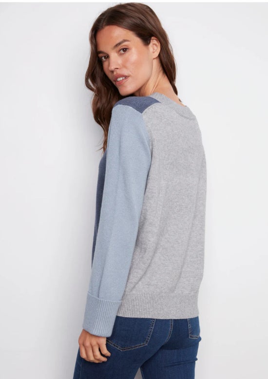 Moonlight V-Neck Sweater Charlie B C2853-736A