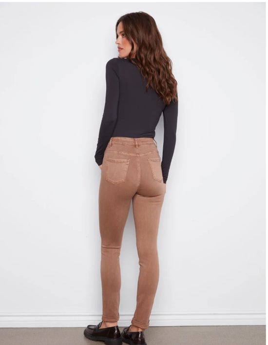 Truffle Cuffed Hem Twill Pants Charlie B C5309Y-188B