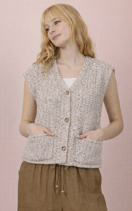Knit Top Oatmeal Very J 12W3377N