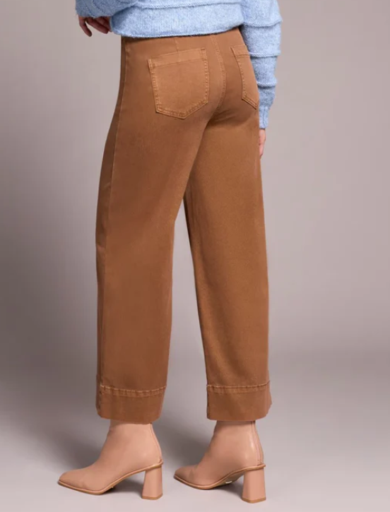 Walnut Pull-On Ankle Pant