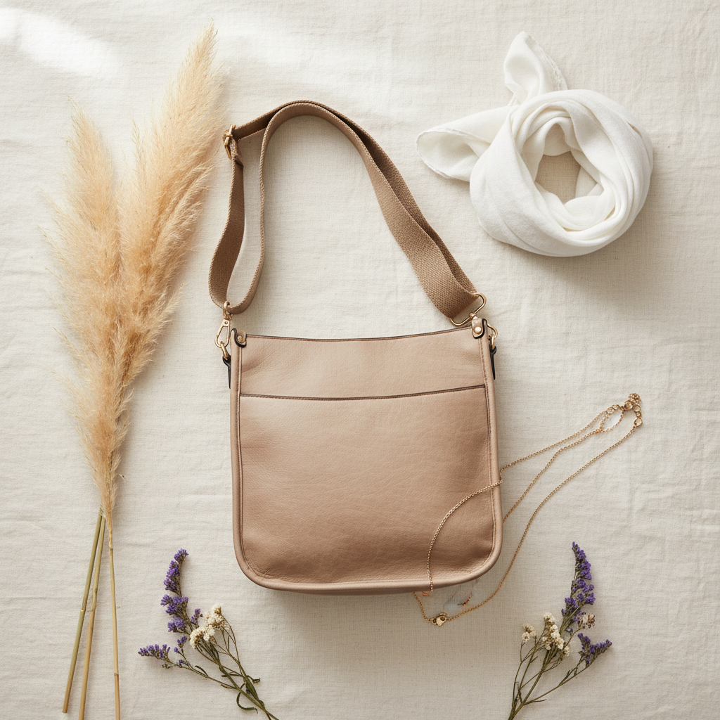 Beige Posie Flat Lay Lifestyle