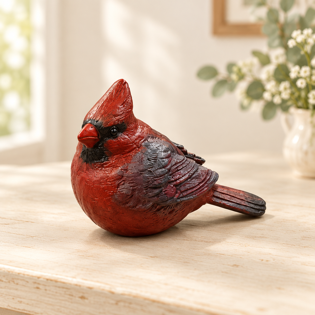 Hand Painted Cardinal Decor 46615
