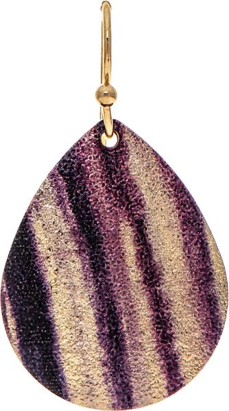 Purple Wash Sparkle Teardrop Rain Jewelry E5070PU