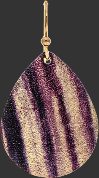 Purple Wash Sparkle Teardrop Rain Jewelry E5070PU