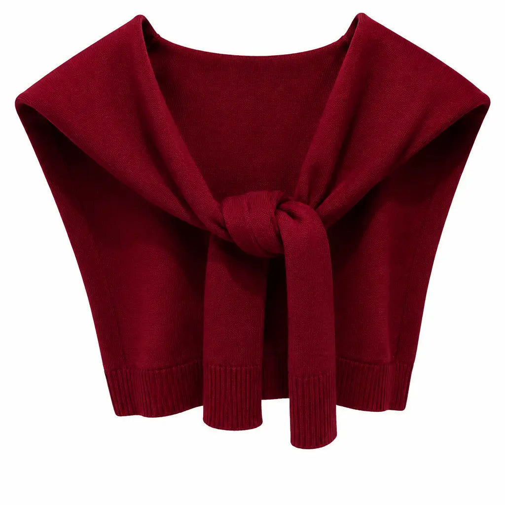 Solid Preppy Mock Sweater Wrap Original USA fs40196-BD