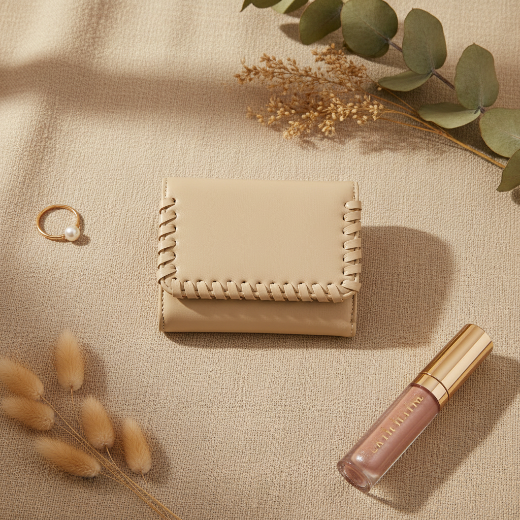 Parchment Logan Whipstitch Wallet | Jen & Co - WL2352