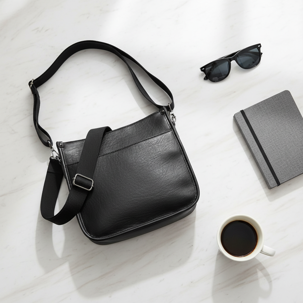 Black Posie Crossbody Bag | Jen & Co - M2168-BK