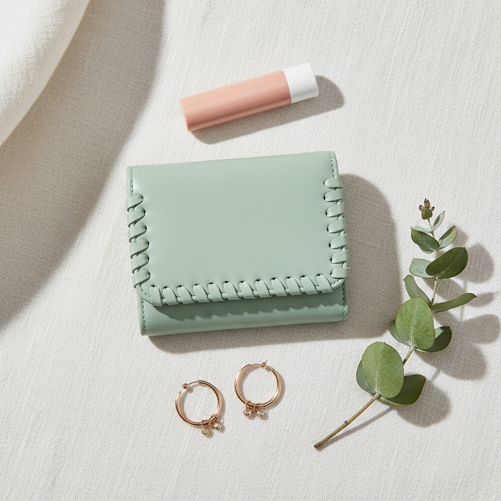 Sage Logan Whipstitch Wallet | Jen & Co - WL2352-SG