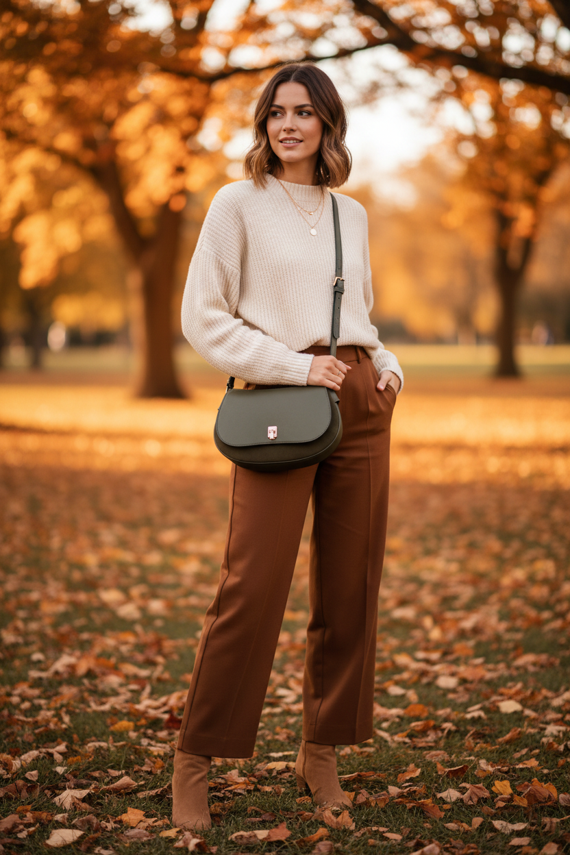 Olive Quinn Faux Suede Shoulder Bag | Jen & Co - M2850-OLV