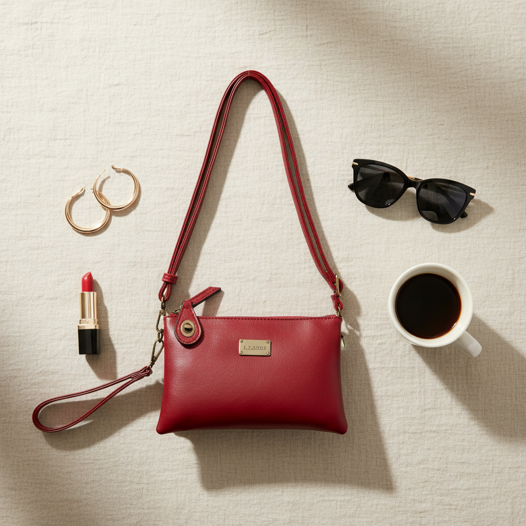 Ella Red Cross Body or Wristlet Liz Soto Handbags 3311