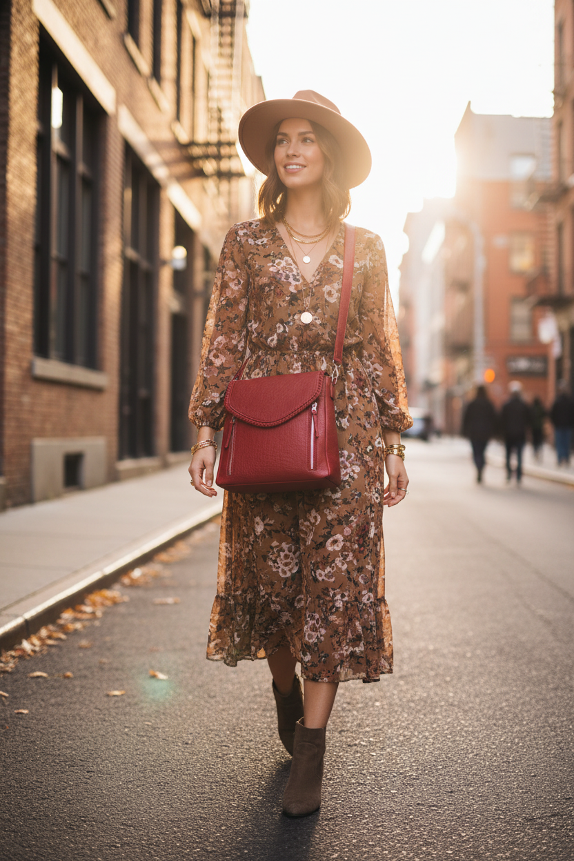 Red Lorelei Crossbody Bag | Jen & Co - M2167-RD