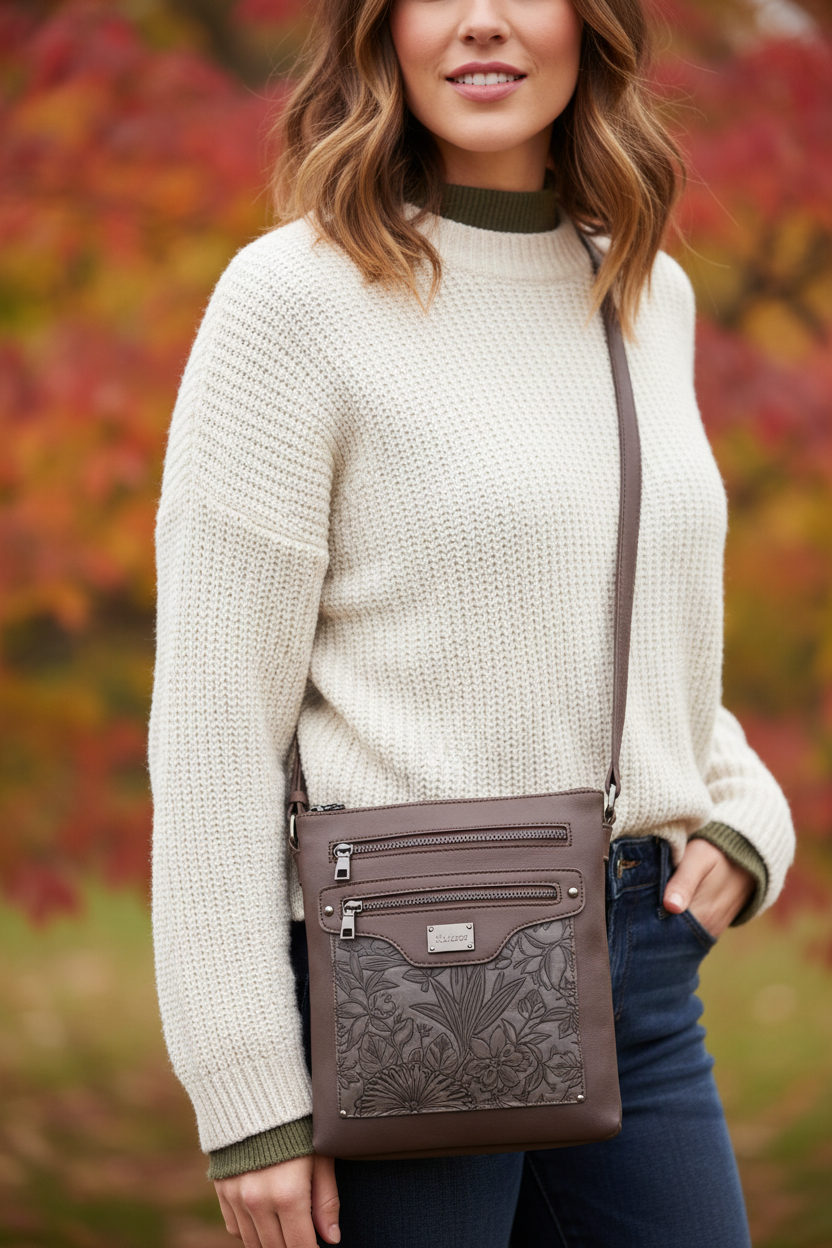 Liz Soto Jessica Crossbody Bag – Espresso