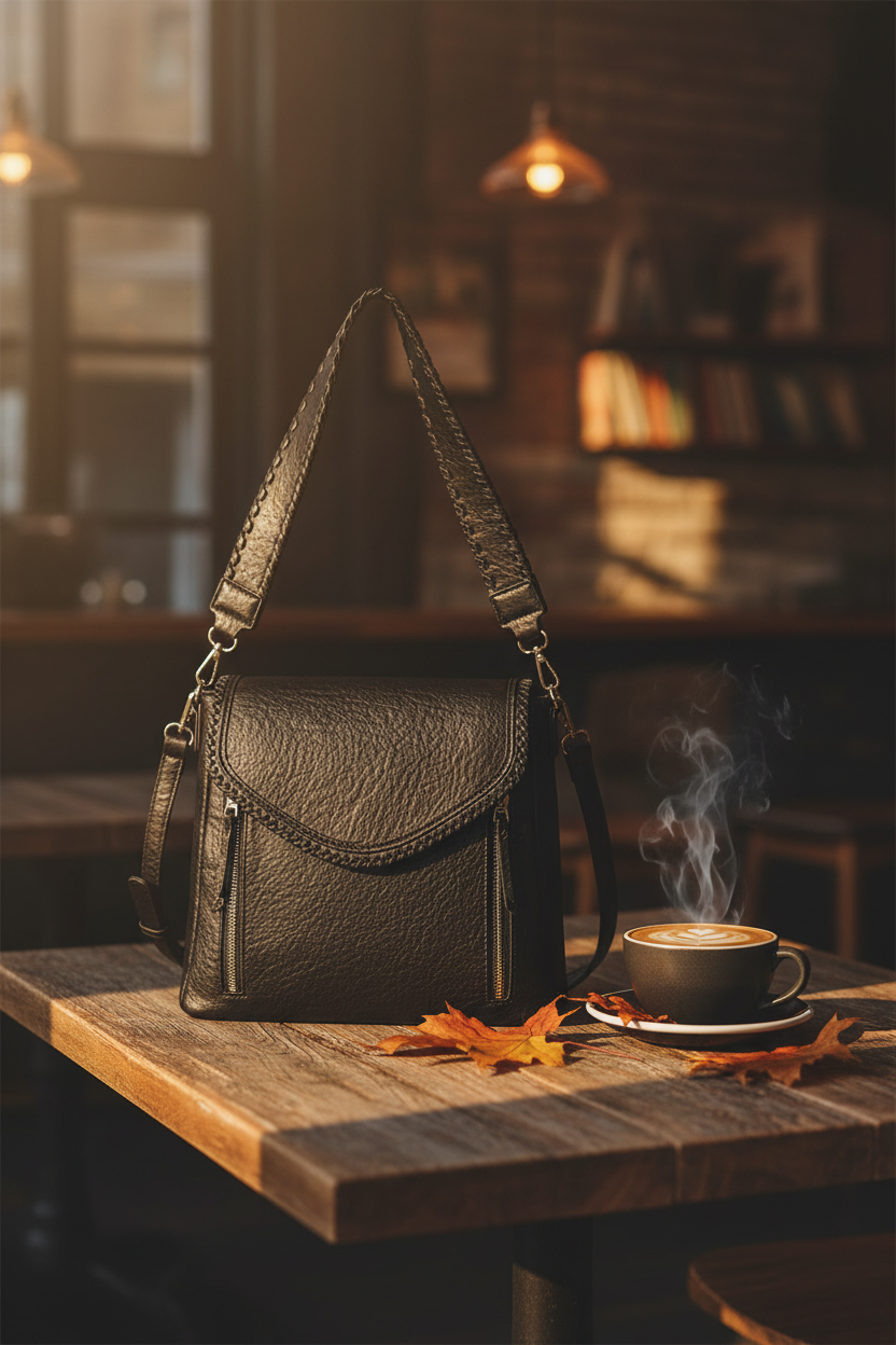 Black Lorelei Crossbody Bag | Jen & Co - M2167-BK