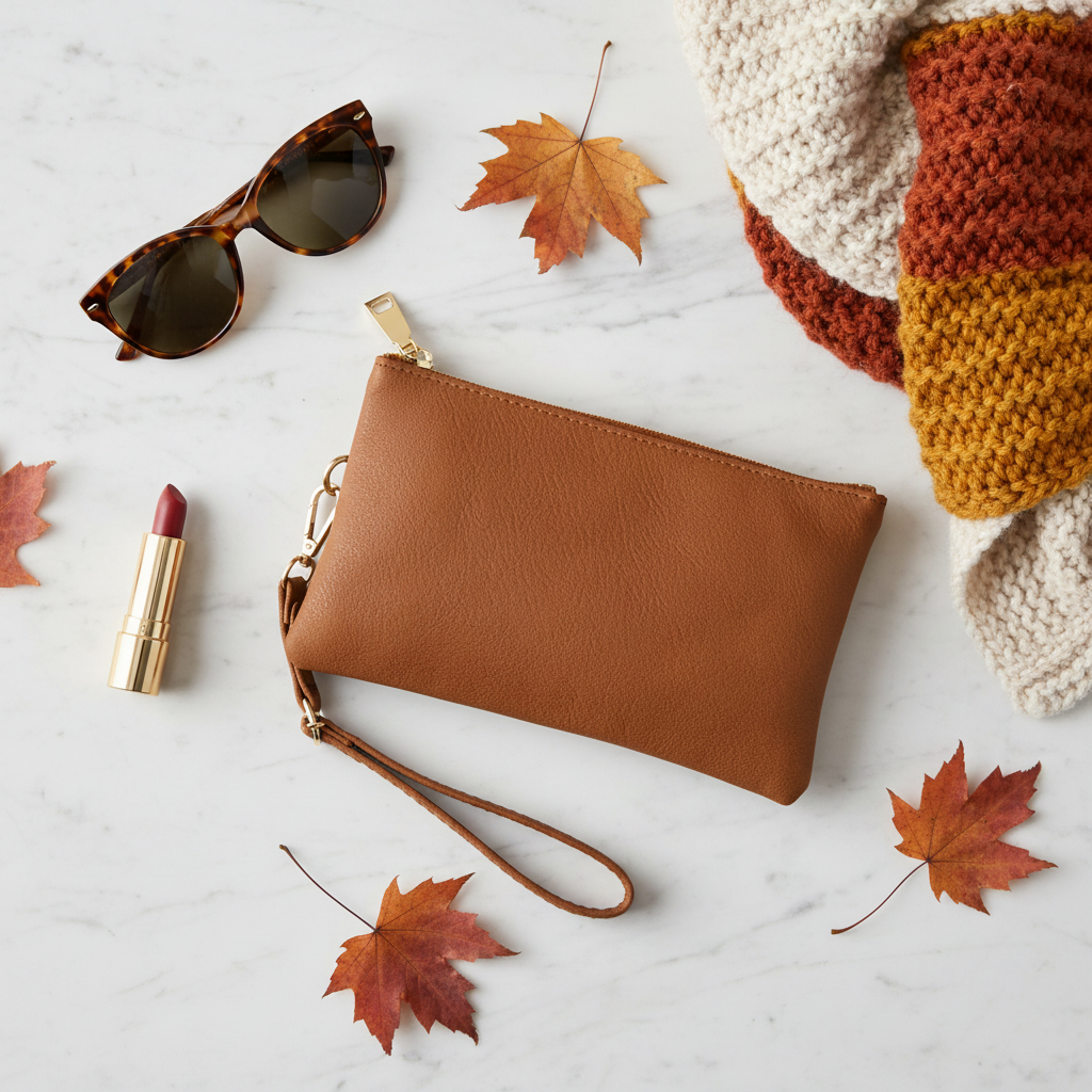 Brown Riley Crossbody/Wristlet | Jen & Co - M013-BR