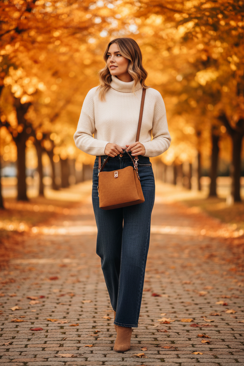 Brown Allison Faux Suede Satchel | Jen & Co - M2819SDE-BR