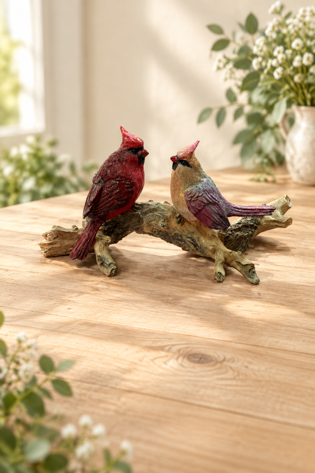 Hand Painted Birds on a Branch 82407