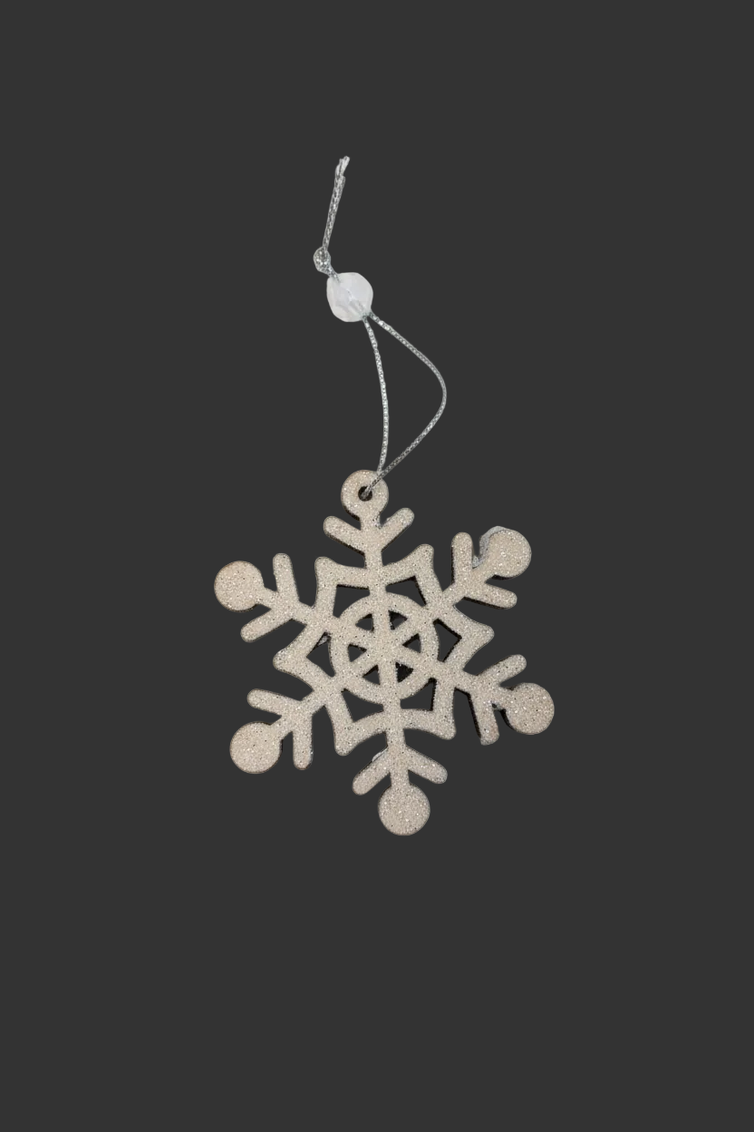 Wood Snowflake Ornament Melrose 73044