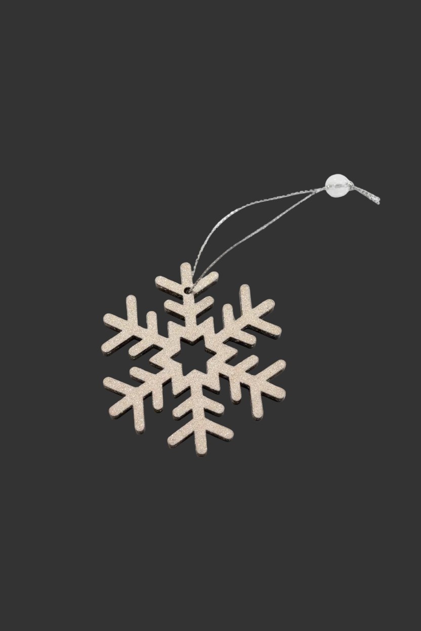 Wood Snowflake Ornament Melrose 73044