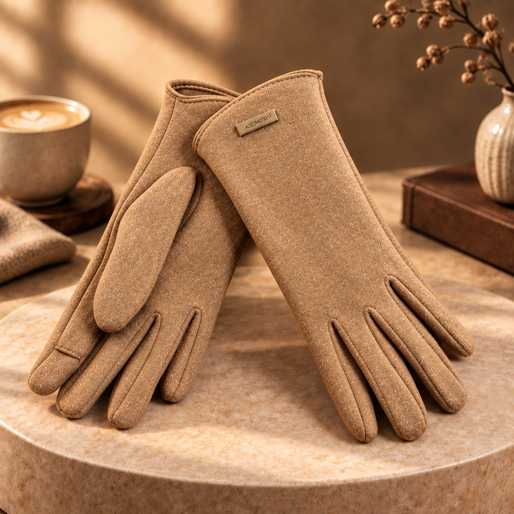 Touch Screen Gloves Black Atzbranding GLV15-GDDY43-COFFEE