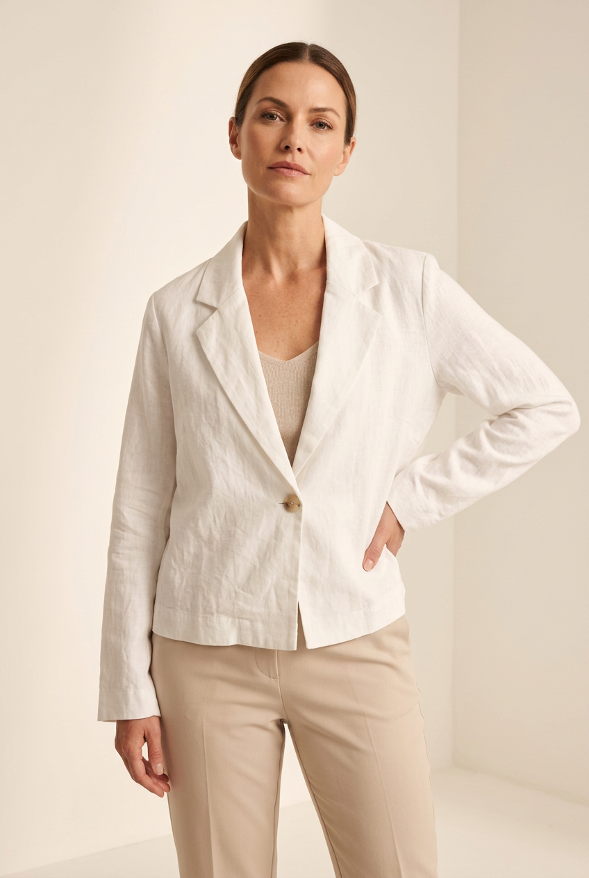 Charlie B - The Everyday White Blazer - White - C6361-229B