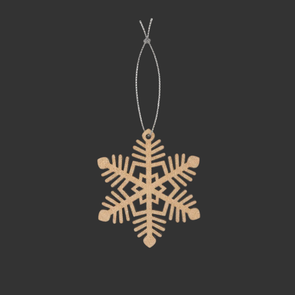 Wood Snowflake Ornament Melrose 73044